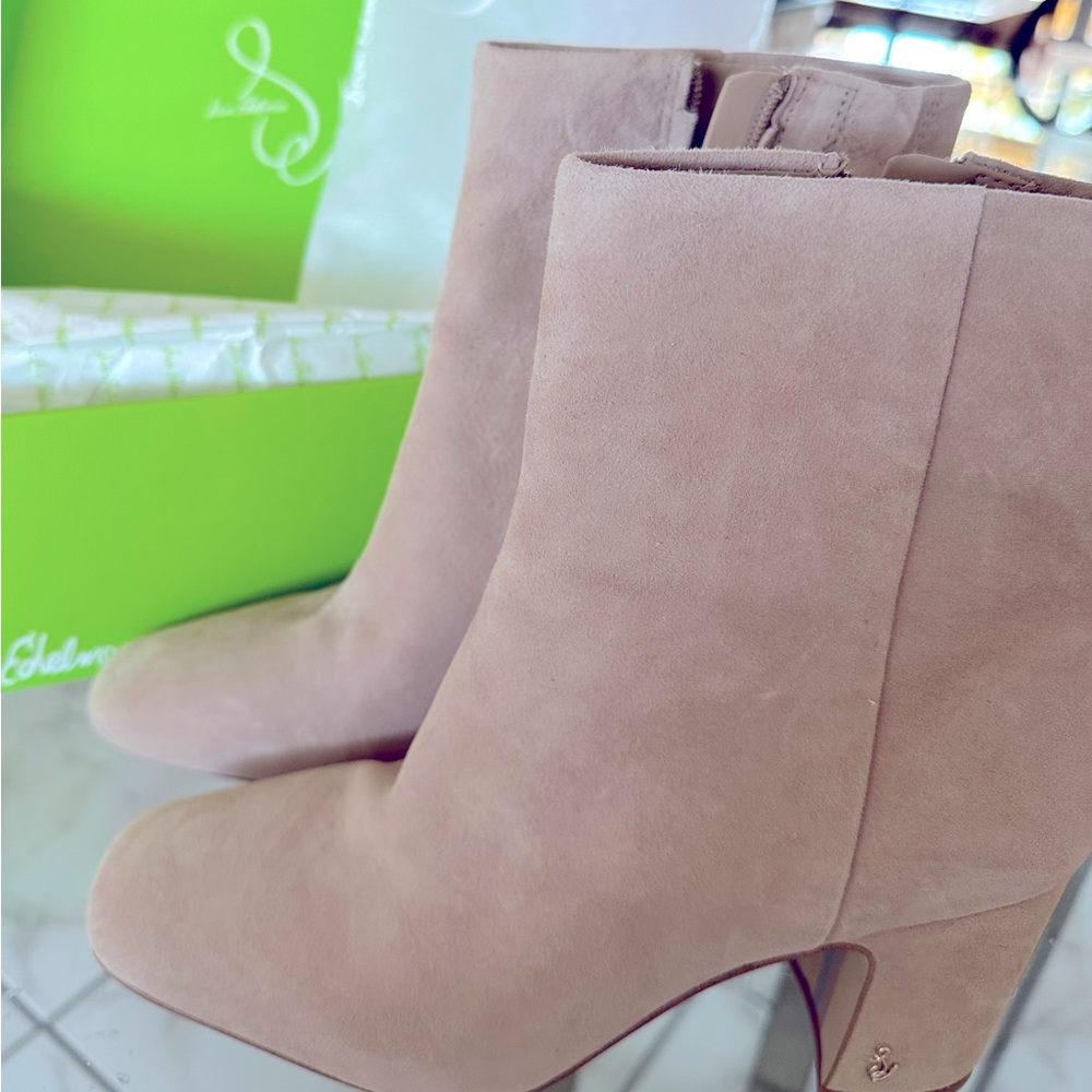 Sam Edelman NEW Suede Block Heel Ankle Boots Never worn. S 7.5
